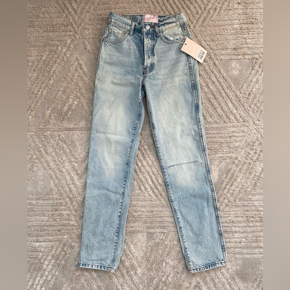 NWT REVICE Ex-Boyfriend Denim Jeans Player One Wash Butt Slit - Picture 4 of 11